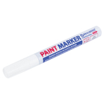 Маркер-краска лаковый (paint marker) 4 мм белый нитро-основа алюминиевый корпус BRAUBERG PROFESSIONAL PLUS (12 штук в упаковке)