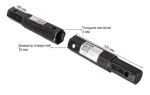 Удлинители колёсной оси для HUTER МК-9500, МК-11000, МК-13000, МК-15000 (шестиг. d 32*32*185) (2 шт.)