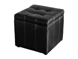 Банкетка Модерна Черный экокожа