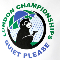 Мужское теннисное поло Quiet Please Wet Monkey T-Shirt Men - White, Multicoloured