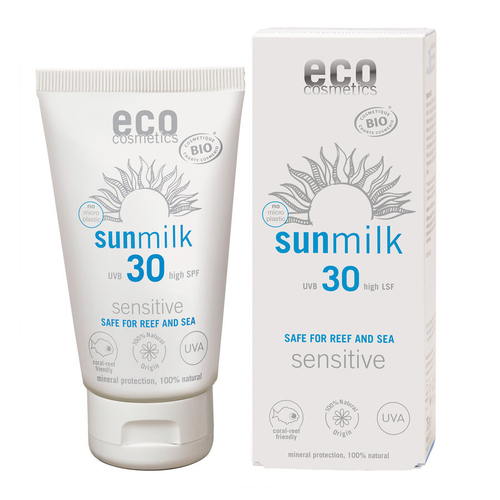 Солнцезащитное молочко Eco Cosmetics SPF30 для чувствительной кожи, 75 мл