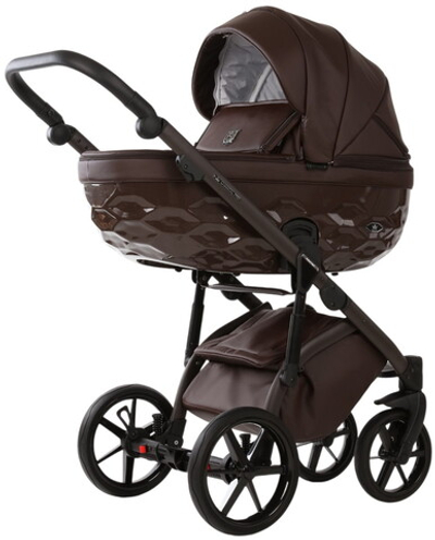 Детская коляска Adamex Chantal Pro Natura 3 в 1 CN-17-COFFEE (ШОКОЛАД КОЖА)