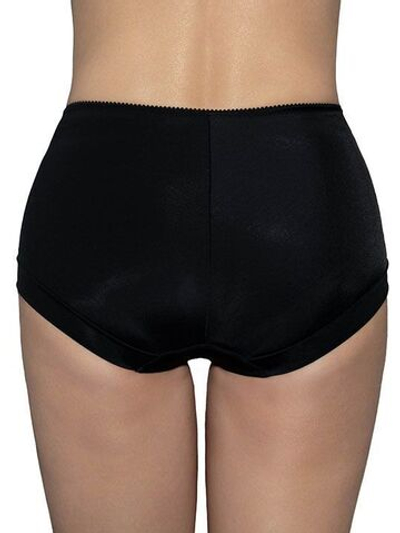 Трусы-слип с высокой линией талии Elegant (Размер: 46) (Цвет: черный с бежевым)