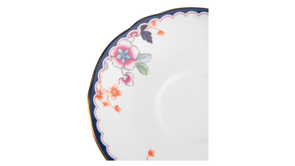 Чашка чайная с блюдцем 140мл Wedgwood Wonderlust Цветущий жасмин