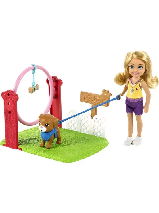 Набор Барби Челси дрессировщик собак GTN62