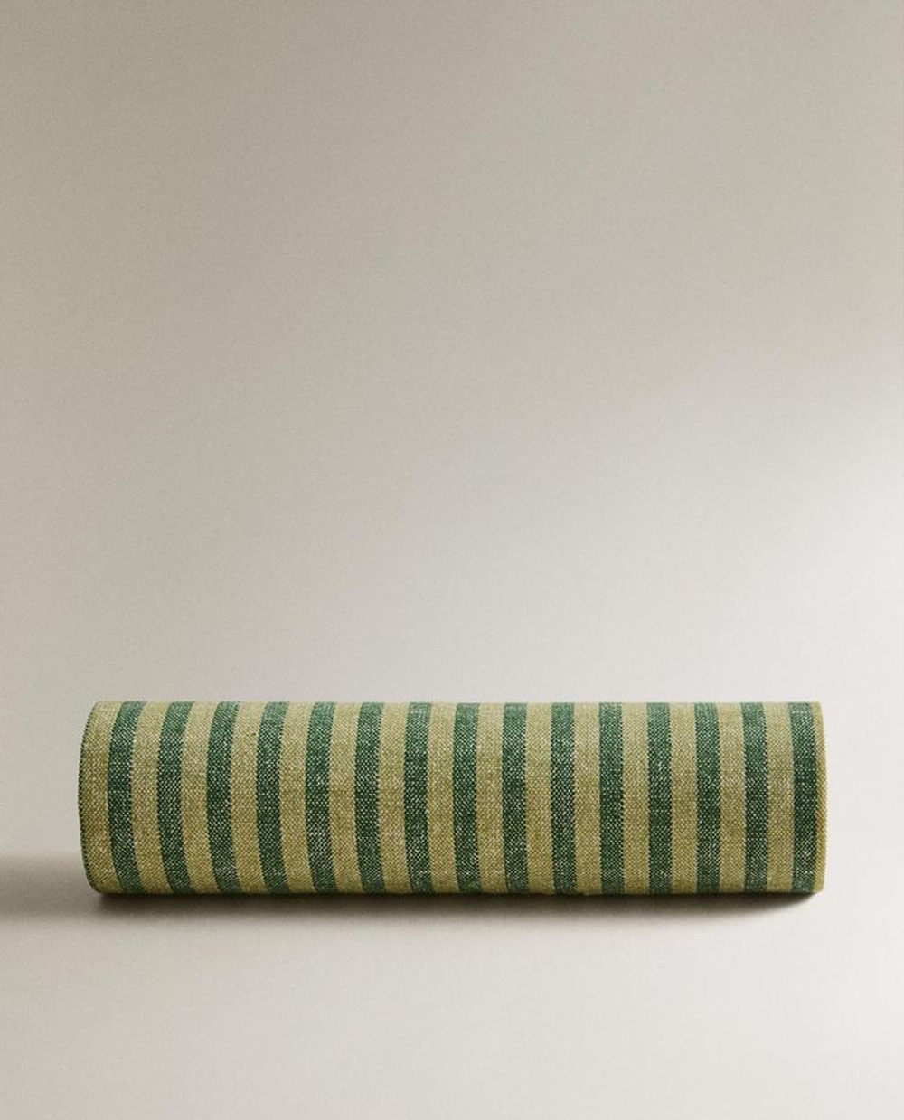 ZARA HOME НАБОР МНОГОРАЗОВЫХ САЛФЕТОК В ПОЛОСКУ (20 ШТ.), ЗЕЛЕНЫЙ