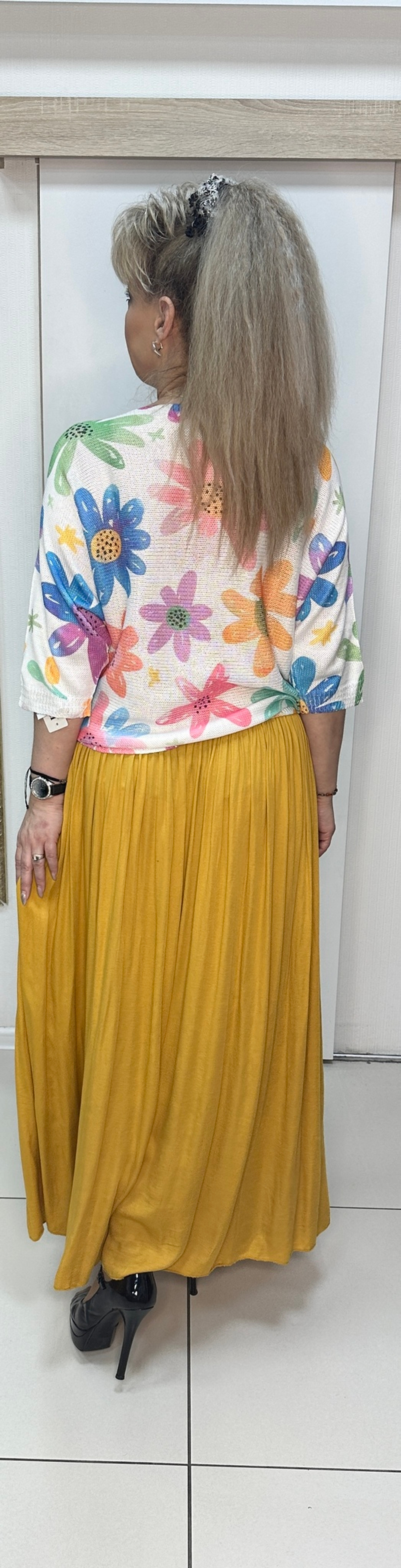 Итальянская сатиновая юбка