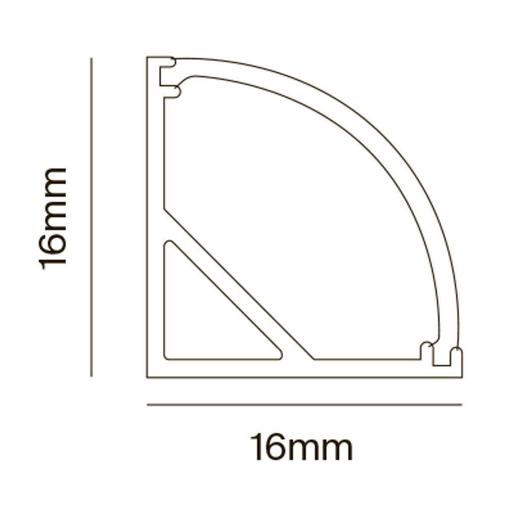 Профиль Led Strip ALM008S-2M