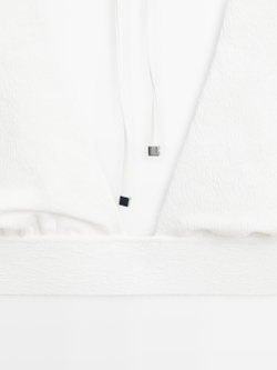 Massimo Dutti Топ бикини из рельефной ткани с треугольными чашками, белый