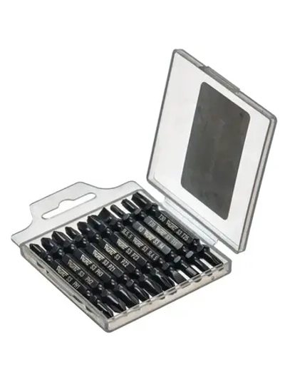 Набор двусторонних бит 65мм S3 10шт. WURZ 4202