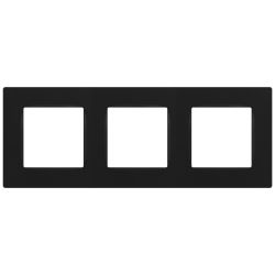 Рамка для розеток и выключателей ЭРА Серия 12 12-5203-05 на 3 поста, Классик, антрацит