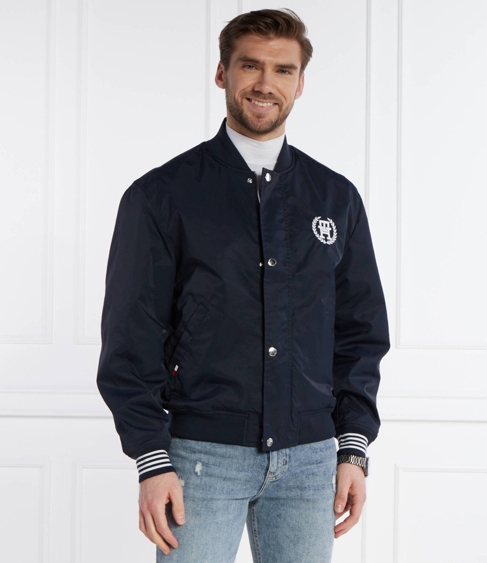 Двухсторонняя куртка бомбер Tommy Hilfiger - темно-синий(MW0MW34451)