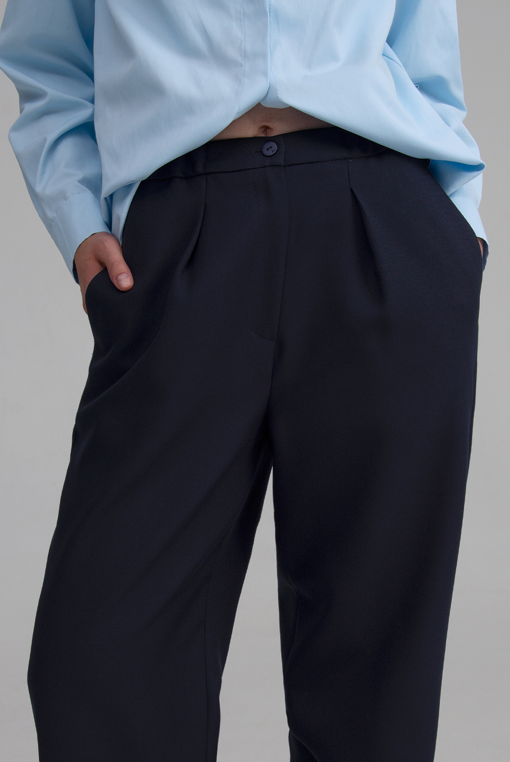 Брюки женские 4556В, темно-синий #484ТС614556В