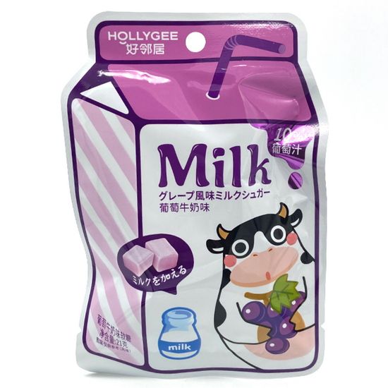 Жевательные конфеты HOLLYGEE Milk со вкусом винограда, 21 г