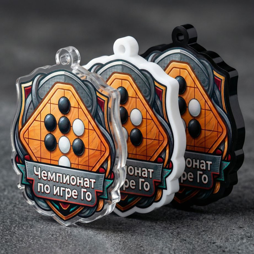 Акриловая медаль игра Го 1775-050