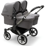 Коляска для двойни Bugaboo Donkey 5 Twin шасси Graphite Grey Melange/Grey Melange