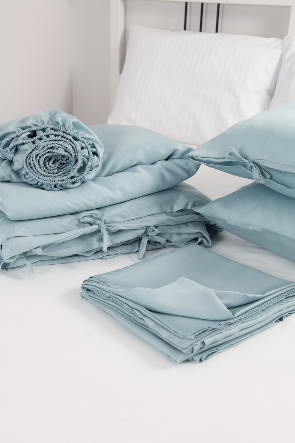 PLACIDITY Комплект постельного белья, сатин бирюзовый