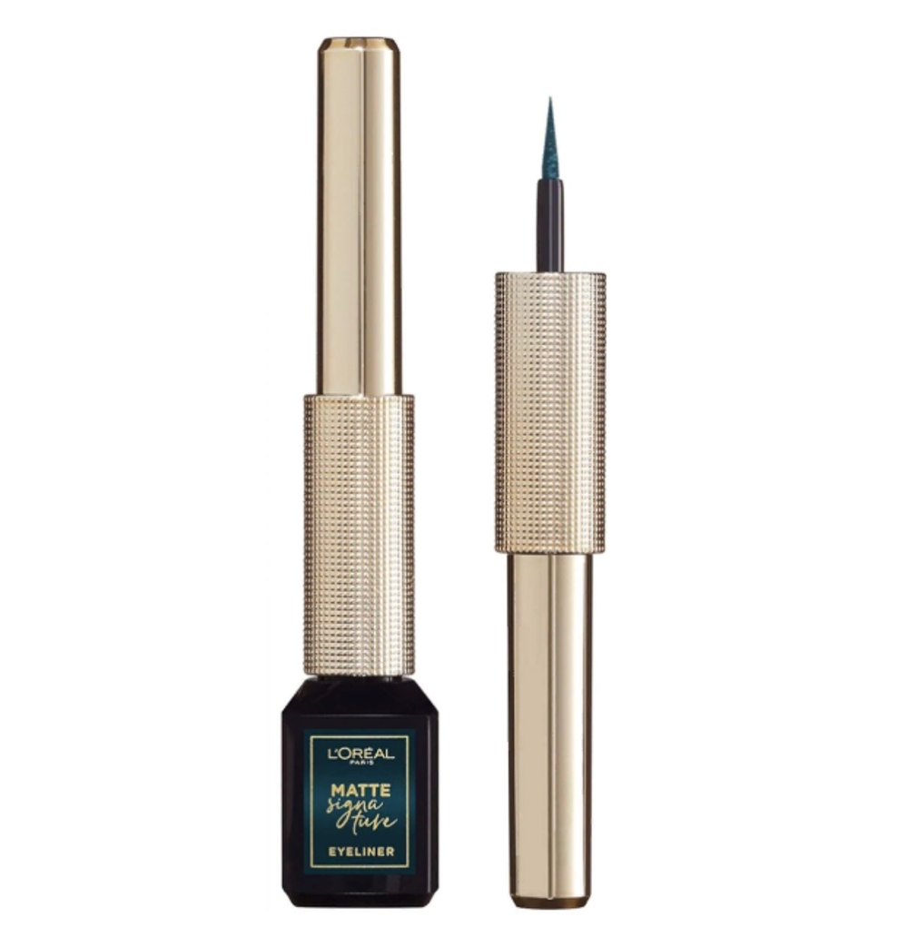 L'Oreal Paris Лайнер для глаз Matte Signature, водостойкий, тон №04, Изумрудный, 3 мл
