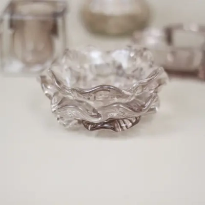 Подсвечник «Роза» 10*4,5 см, Шампань