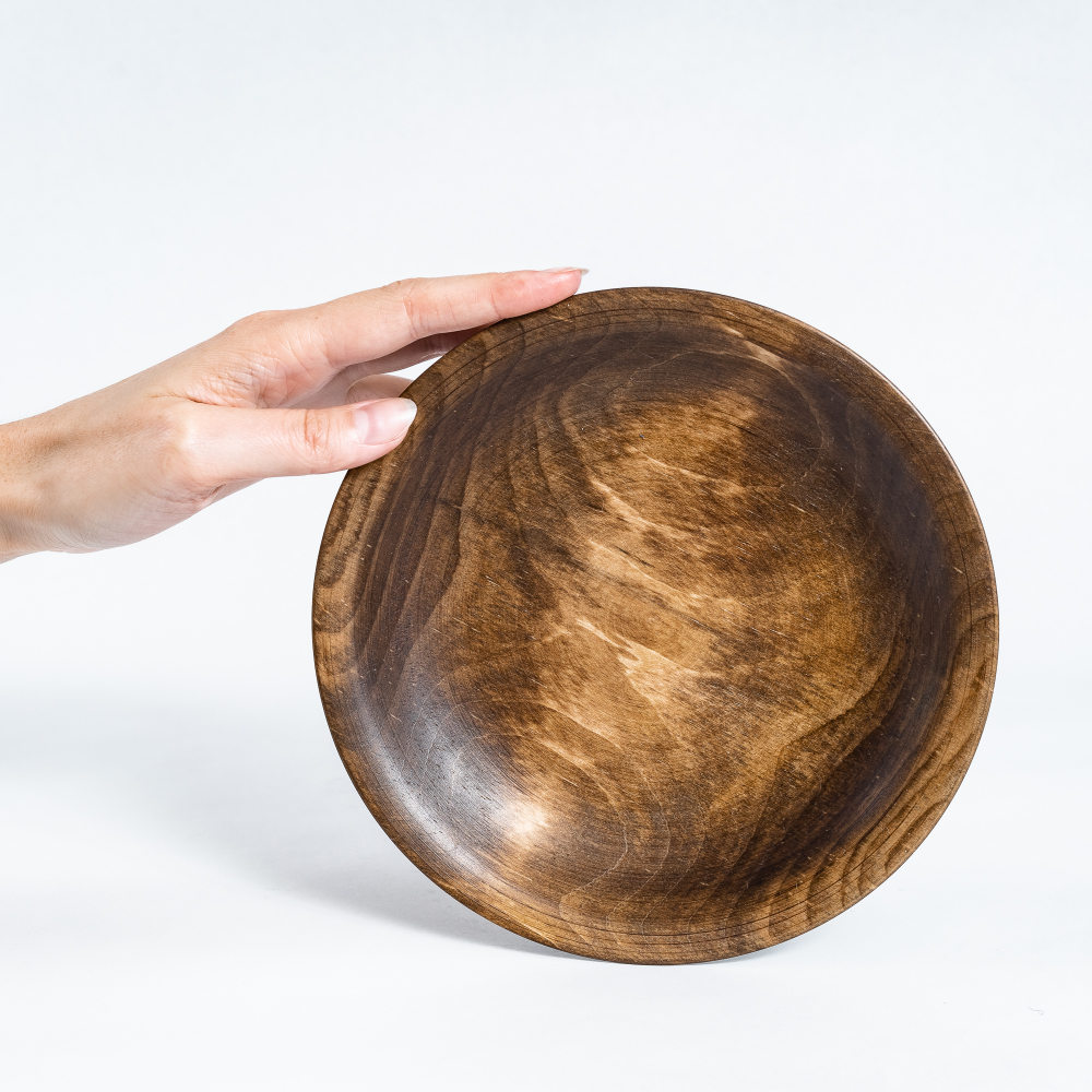 Деревянная тарелка Art of Siberia из сибирского кедра, 18,5 см. T158