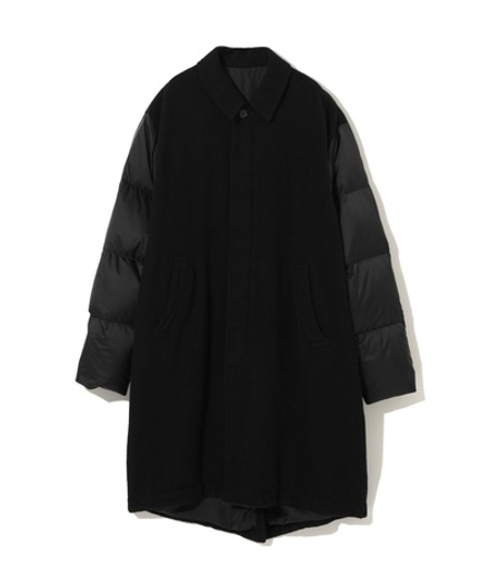 UNDERCOVER ПАЛЬТО ЧЕРНОЕ КОМБИНИРОВАННОЕ