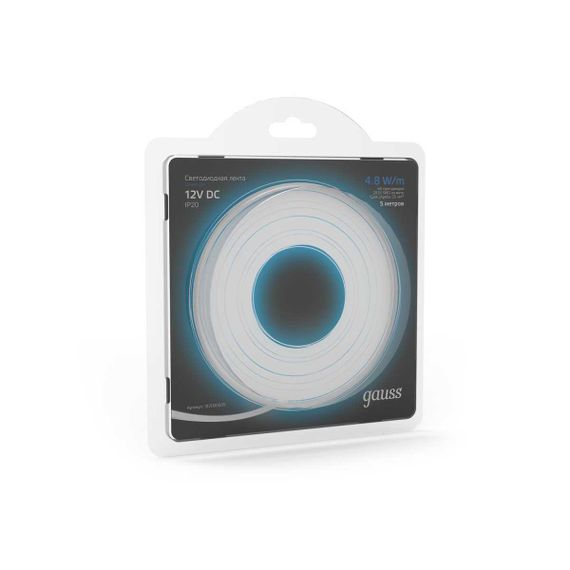 Светодиодная лента Gauss 4,8W/m 60LED/m 2835SMD синий 5M 312000505