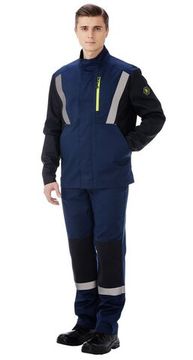 Костюм "Стеллар" брюки (синий/черный)