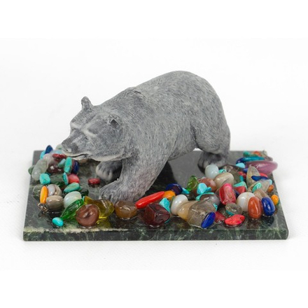 Сувенир "Медведь бурый" из мрамолита R117019