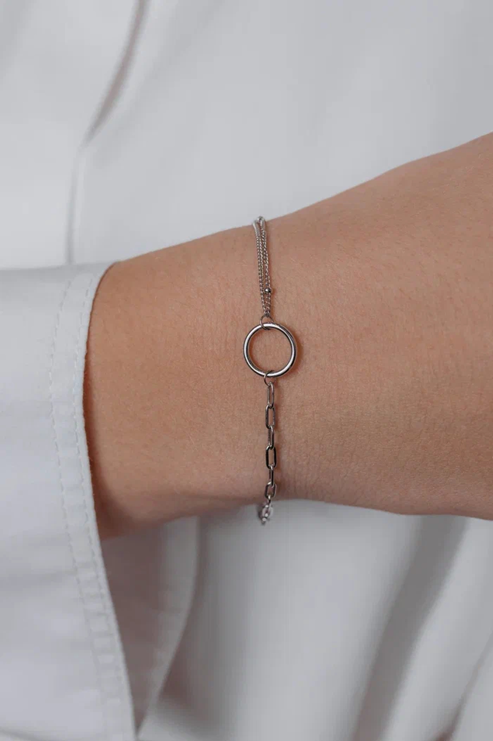 Браслет двойной с кругом