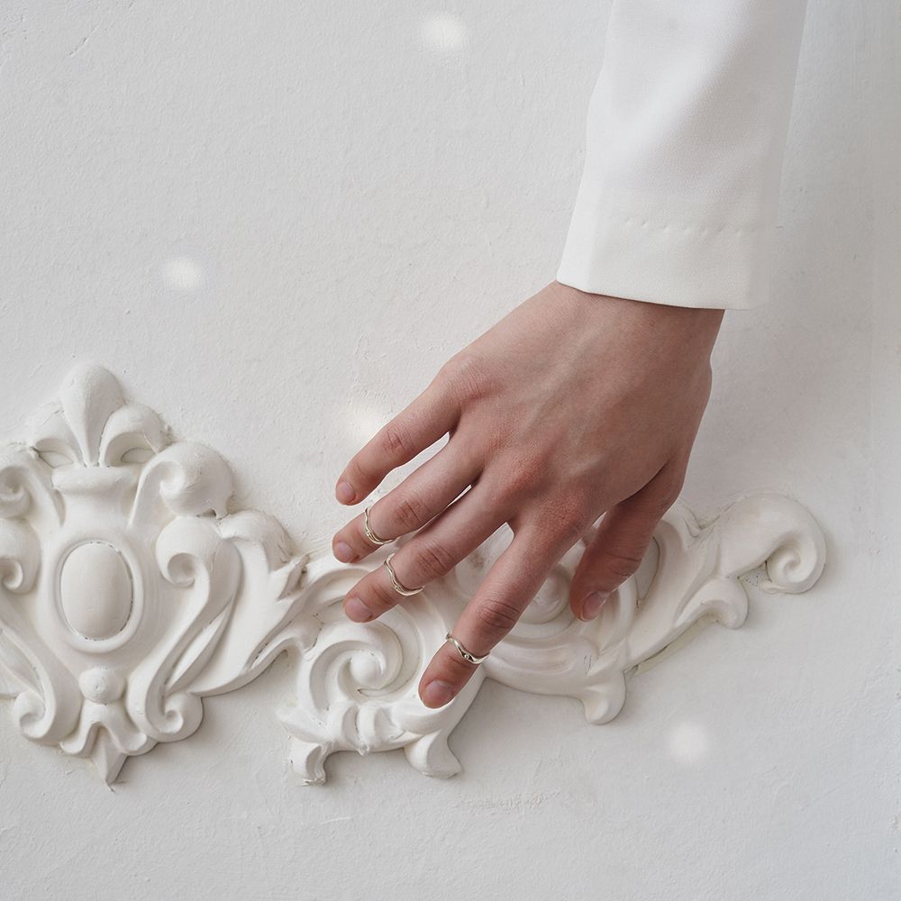 Кольцо на фалангу Reunion с маленьким камнем