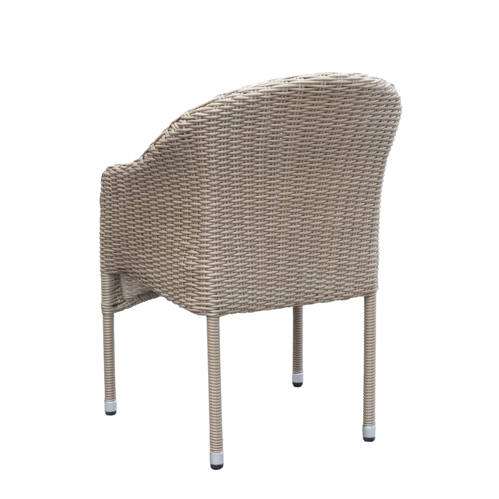 Стул Garden Story Софи (каркас серый, ротанг серо-бежевый, подуш.св.серая)