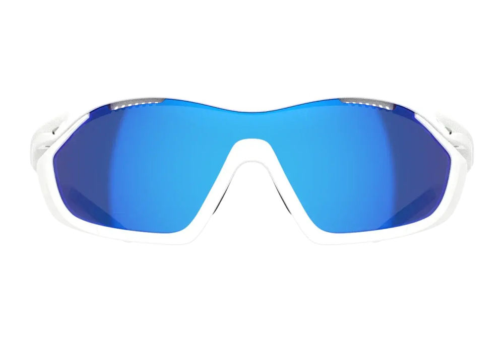 Спортивные очки с диоптриями 720armour Analog Pro / Glossy White / Matte White Gasket / Smoke Full Blue Ti Lens