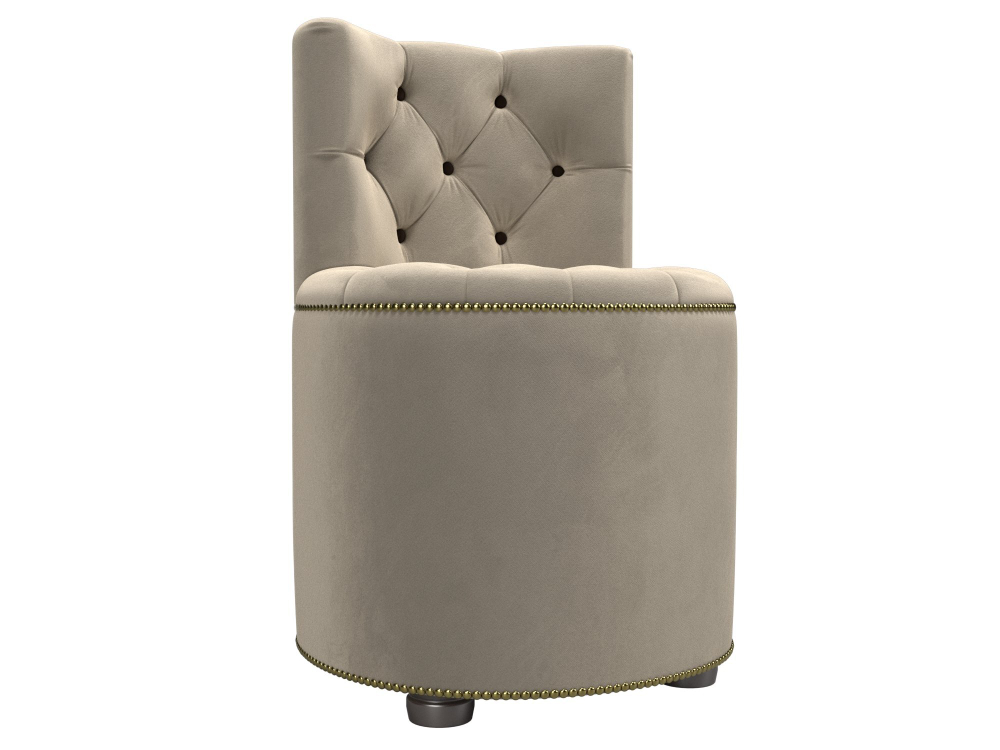 Пуф Саваж, Бежевый, Микровельвет, 29296