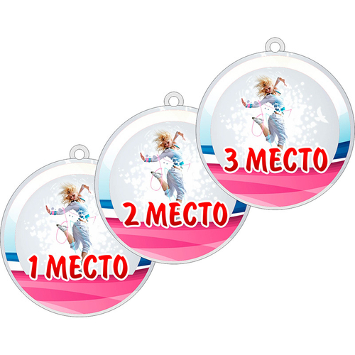Акриловая медаль Танцы 3403