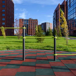 W247 Воркаут Тройной каскад турников для отжиманий и подтягиваний ZAVODSPORTA