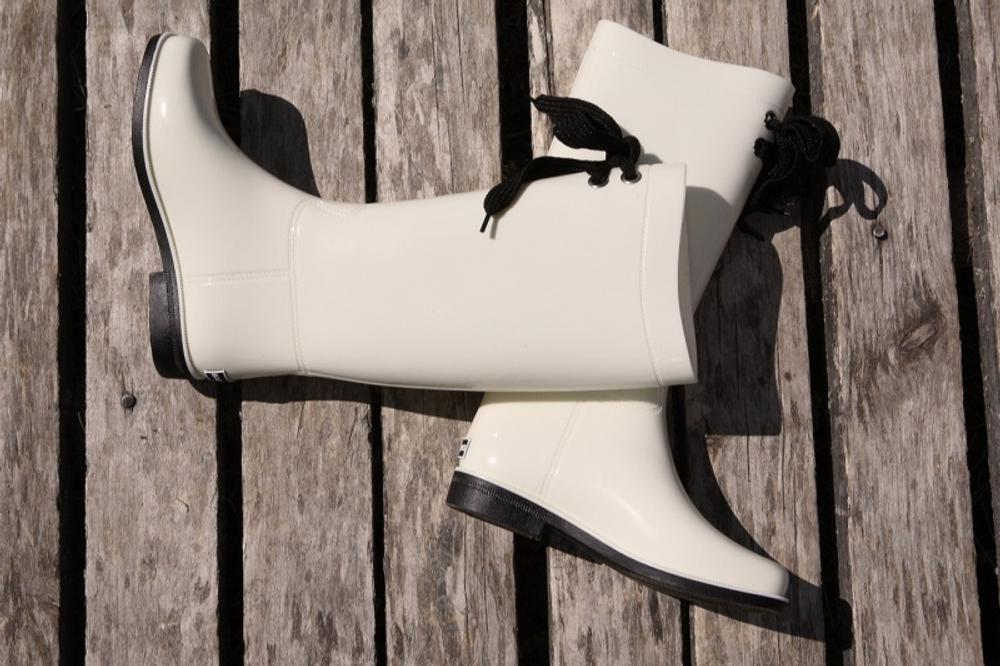 Сапоги BoomBoots White&Black (с утеплителем)