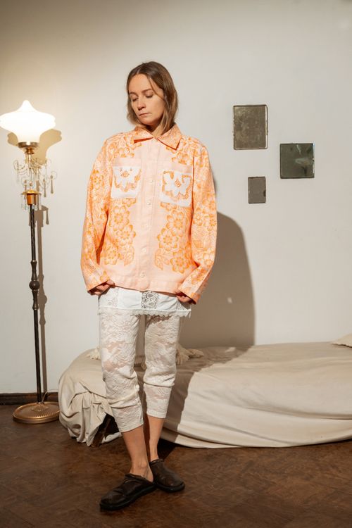 Рубашка Soeurs Спасибо Анастасия 1 оранжевая