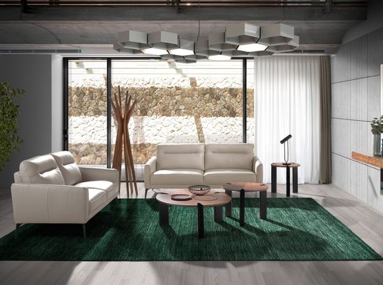 Диван 3-х местный 6138/KF098-3P-M5652 с кожаной обивкой