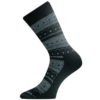 Носки Lasting TWP-686 -35°C +5°C  Wool+Polypropylene Зелёные с серым рисунком -