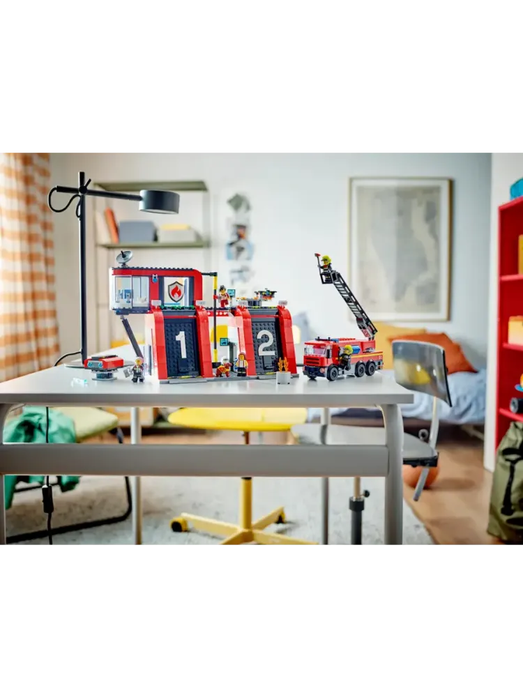 Конструктор City 60414 Пожарная часть с машиной