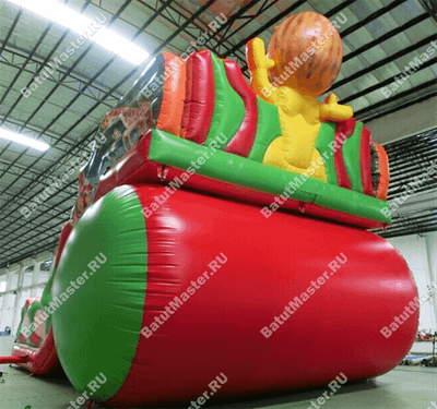 Батут-горка "Лев" 12*7.5*9 м