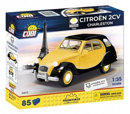 Конструктор пластиковый Cobi Citroen 2CV Charleston 1980 - Сборная модель Ситроен - 85эл. - Коби 24512