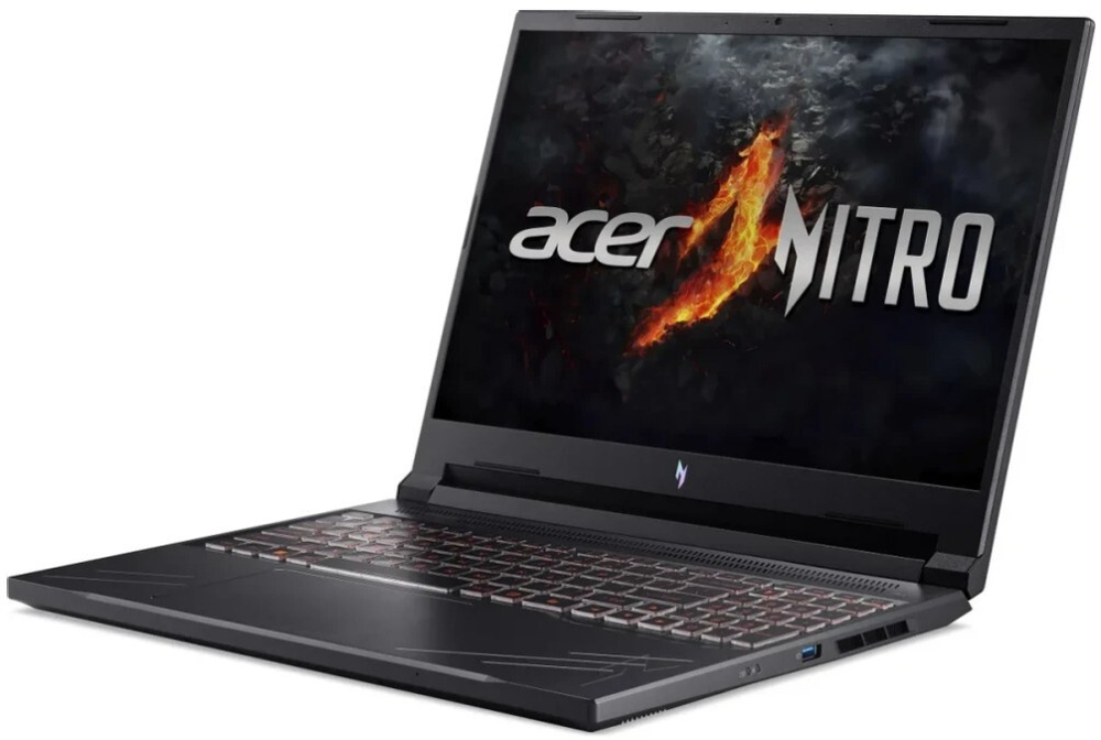 Ноутбук  Acer Nitro V 16 ANV16-41-R3B9 16 ", Ryzen 5, 16 Гб RAM, 1 Тб SSD, GeForce RTX 4060, Черный