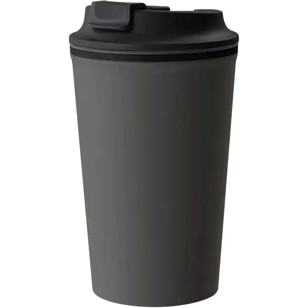 Термостакан с клапаном, 350мл, темно-серый
