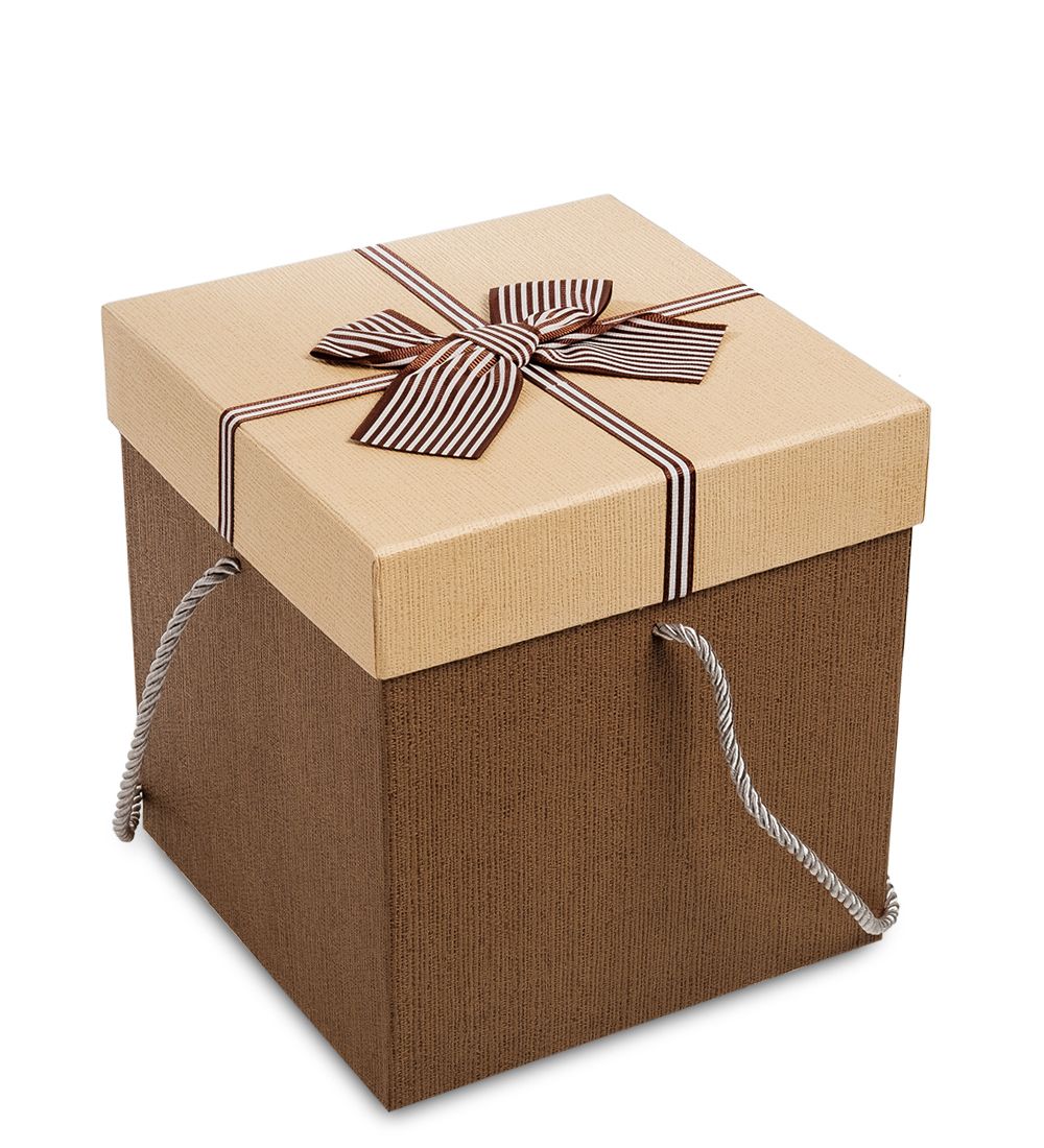 WG-21/3-A Коробка подарочная «Куб» цв.коричн./беж.