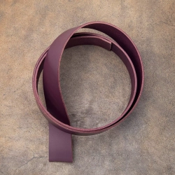 Ременная заготовка Dakota Burgundy (2,8+ мм), цв. Бордовый