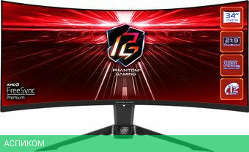 Игровой монитор ASRock Phantom Gaming PG34WQ15R2B