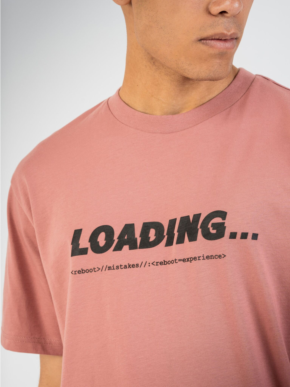 Футболка мужская ORIGINAL CREATOR LOADING GLITCH T-SHIRT, Розовый