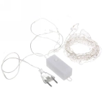 Гирлянда для дома НИТЬ «Льдинка» 10 м 100 ламп LED, 8 реж,IP-20, Теплый белый