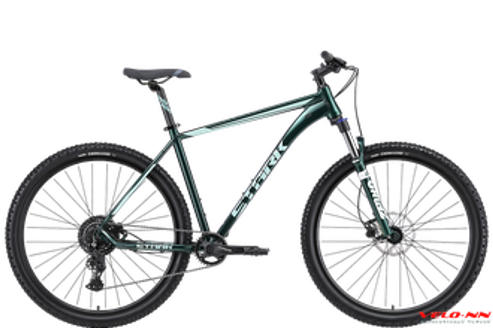 Велосипед 29" Stark'24  Router 29.4 HD темно-зеленый металлик/мятный